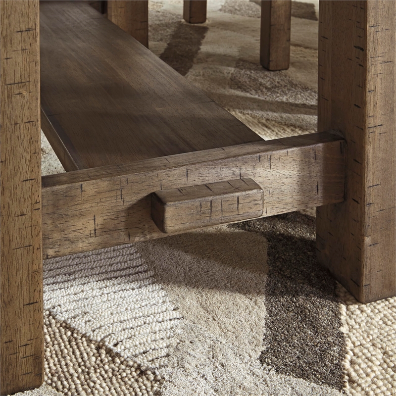 Ashley Moriville Extendable Counter Height Dining Table in Brown