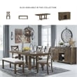 Signature Design by Ashley Moriville Extendable Dining Table in Grayish Brown