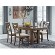 Signature Design by Ashley Moriville Extendable Dining Table in Grayish Brown