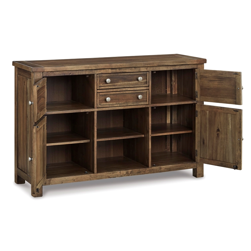 Signature Design by Ashley Moriville Server in Grayish Brown