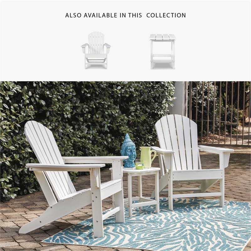 Signature Design by Ashley Sundown Treasure Patio End Table in White