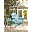 Signature Design by Ashley Sundown Treasure Patio End Table in Turquoise