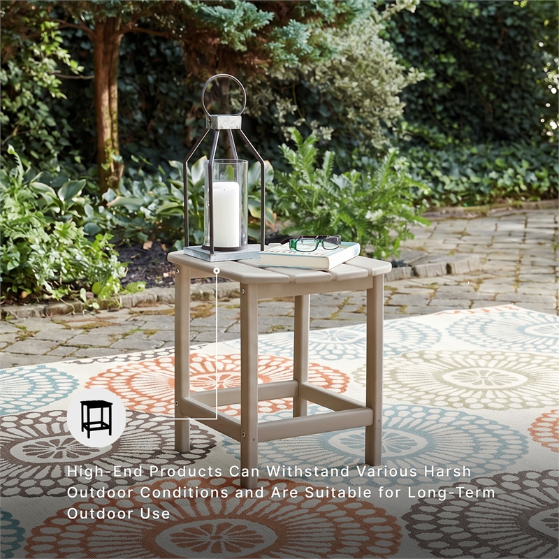 Signature Design by Ashley Sundown Treasure Patio End Table in Grayish Brown