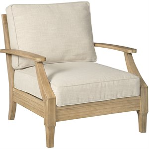 ashley furniture clare view patio arm chair in beige