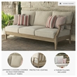 Signature Design by Ashley Clare View Patio Sofa in Beige