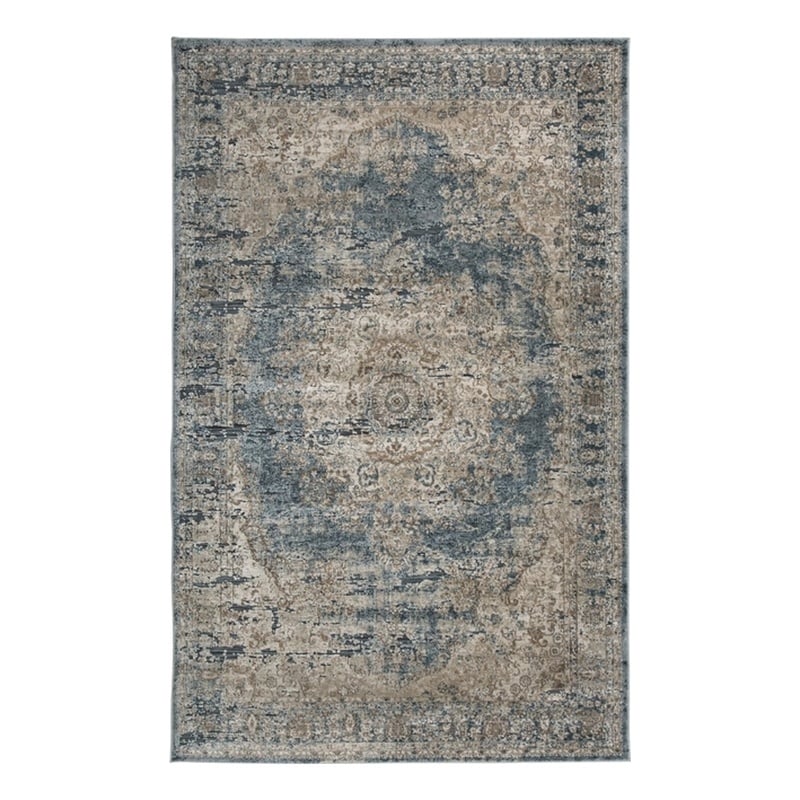 Signature Design by Ashley South 8' x 10' Rug in Blue and Tan