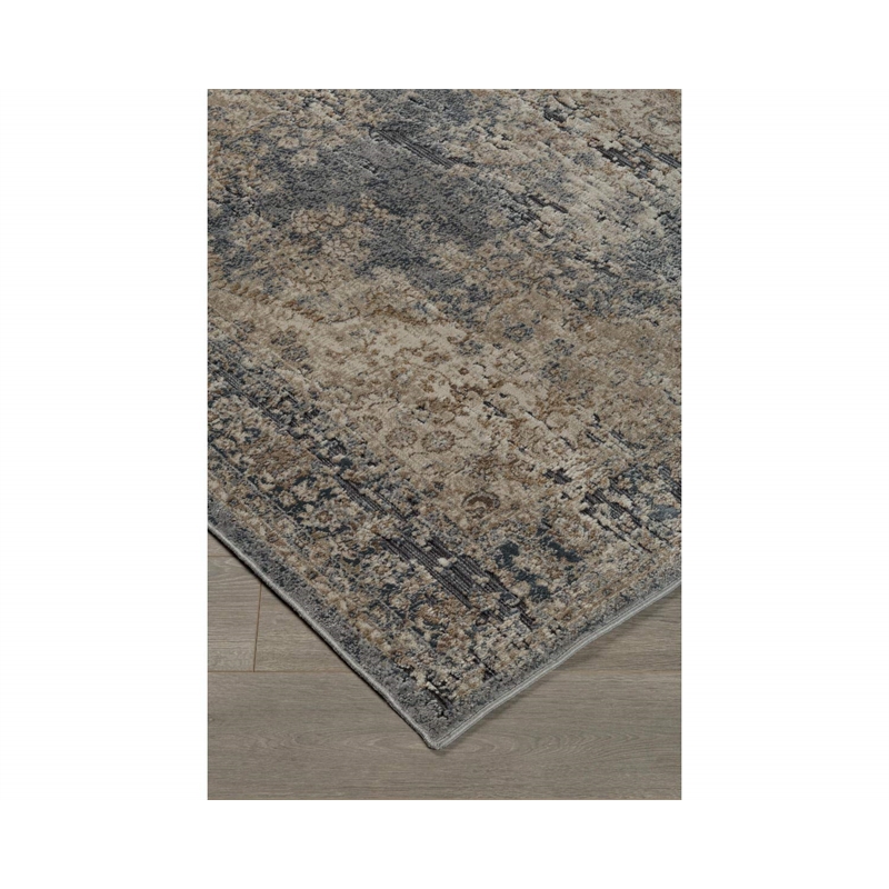 Ashley Furniture South 5' x 7' Rug in Blue and Tan