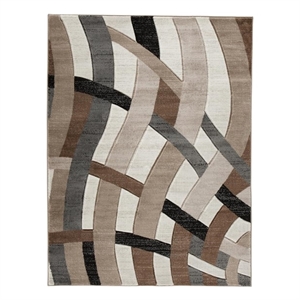 Ashley Furniture Jacinth 6'6&quot x 9'6&quot Polypropylene Rug in Brown