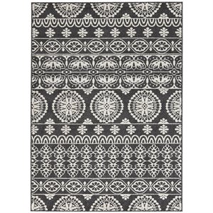 ashley jicarilla rug in black and white