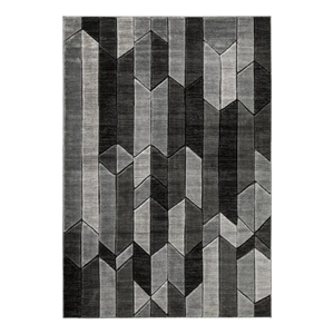 Ashley Furniture Chayse 6'6&quot x 9'6&quot Rug in Black and Gray