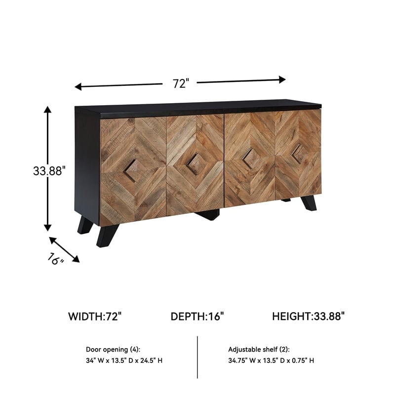 Signature Design by Ashley Robin Ridge Sideboard in Brown