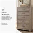 Signature Design by Ashley Culverbach 5 Drawer Chest in Gray