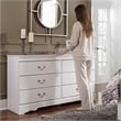 Ashley Furniture Anarasia 6 Drawer Double Dresser in White