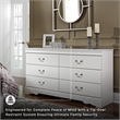 Ashley Furniture Anarasia 6 Drawer Double Dresser in White