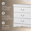 Ashley Furniture Anarasia 6 Drawer Double Dresser in White
