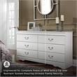 Ashley Furniture Anarasia 6 Drawer Double Dresser in White