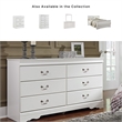Ashley Furniture Anarasia 6 Drawer Double Dresser in White