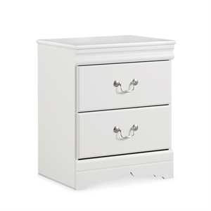 Signature Design by Ashley Anarasia 2 Drawer Nightstand in White