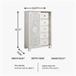 Signature Design by Ashley Paxberry 5-Drawer Door Chest in White Wash