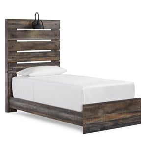 Signature Design by Ashley Drystan King California King Bookcase LED Headboard