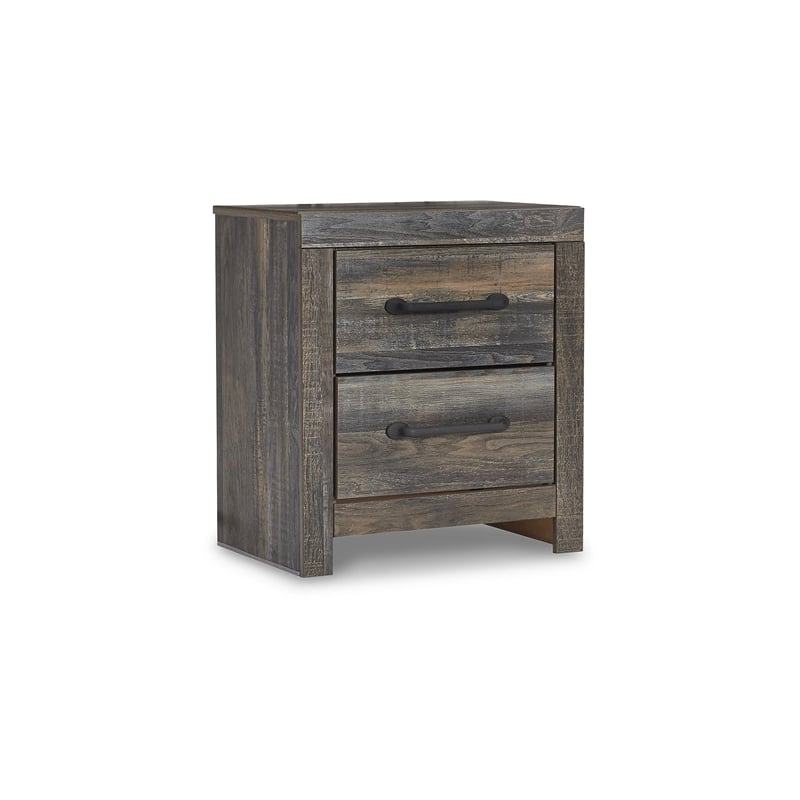 Signature Design by Ashley Drystan 2 Drawer Nightstand in Burnt Orange