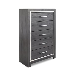 Ashley Furniture Lodanna 5 Drawer Chest in Gray