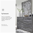Signature Design by Ashley Baystorm 6 Drawer Double Dresser in Smokey Gray