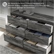 Signature Design by Ashley Baystorm 6 Drawer Double Dresser in Smokey Gray