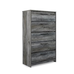 Ashley Furniture Baystorm 5 Drawer 31&quot&quot Chest in Smokey Gray