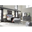 Signature Design by Ashley Baystorm 1 Drawer Nightstand with USB Ports in Gray