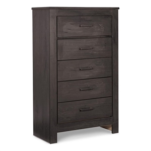 Signature Design by Ashley Brinxton 5 Drawer Chest in Almost Black
