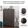 Signature Design by Ashley Brinxton 5 Drawer Chest in Almost Black