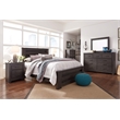 Ashley Furniture Brinxton Engineered Wood 2-Drawer Bedroom Nightstand - Charcoal