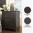 Ashley Furniture Brinxton Engineered Wood 2-Drawer Bedroom Nightstand - Charcoal