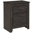 Ashley Furniture Brinxton 2 Drawer Nightstand in Charcoal