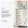 Signature Design by Ashley Willowton 4 Drawer Door Chest in Whitewash