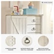 Signature Design by Ashley Willowton 4 Drawer Door Chest in Whitewash