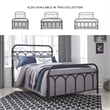 Signature Design by Ashley Nashburg Full Metal Spindle Bed in Matte Black