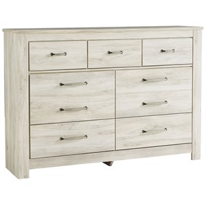 ashley furniture bellaby 7 drawer dresser in whitewash