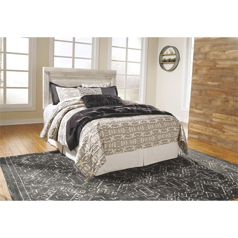 Ashley Furniture Bellaby Queen Panel Headboard in Whitewash