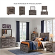 Signature Design by Ashley Wynnlow 2 Drawer Nightstand with USB Ports in Gray