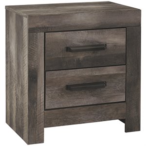 ashley furniture wynnlow 2 drawer nightstand with usb ports in gray