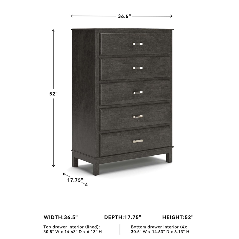Ashley Furniture Caitbrook 7 Drawer Dresser in Gray