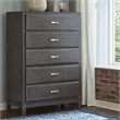 Signature Design by Ashley Caitbrook 5 Drawer Chest in Gray