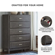 Signature Design by Ashley Caitbrook 5 Drawer Chest in Gray