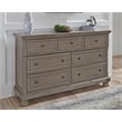 Ashley Furniture Lettner 7 Drawer Dresser in Light Gray