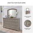 Ashley Furniture Lettner 7 Drawer Dresser in Light Gray