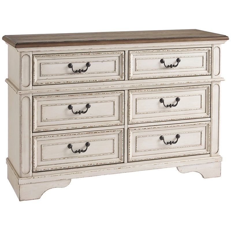 Ashley Furniture Realyn 6 Drawer Double, Ashley Furniture White Chest