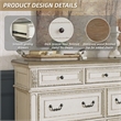 Signature Design by Ashley Realyn 7-Drawer Dresser in Chipped White and Brown