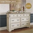 Signature Design by Ashley Realyn 7-Drawer Dresser in Chipped White and Brown